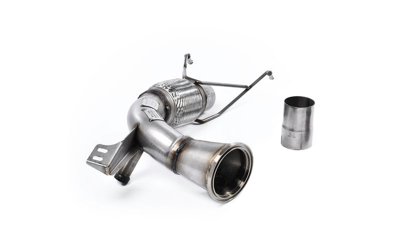 Milltek downpipe bez katalizatora — MINI Mk3 (F56) Mini Cooper S 2.0 Turbo (wersje brytyjskie i europejskie i przed liftingiem LCI tylko)