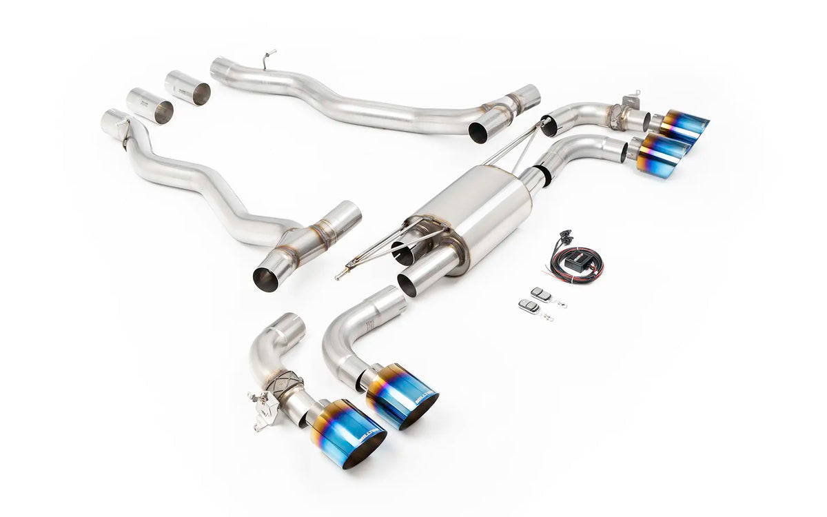 Milltek SSXBM1413 — Milltek Axle-Back — BMW Seria 5 M5 4.4l Twin Turbo Hybrid G90 & G99 (NAS/ROW Spec samochody)