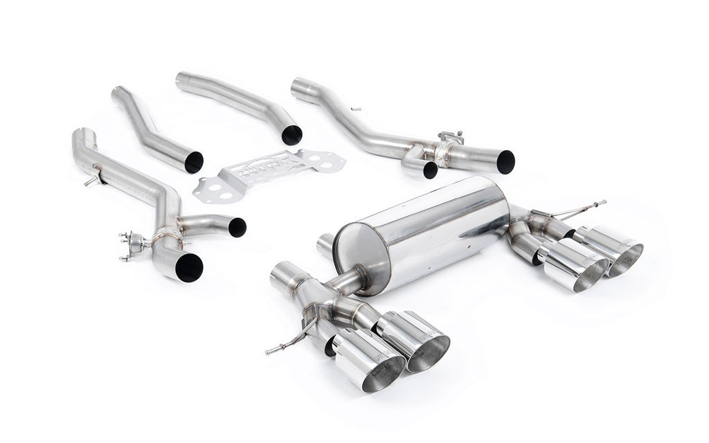 Milltek SSXBM1317 — Milltek OPF/GPF-Back — BMW Seria 3 G80 M3 & M3 Competition S58 3.0 Turbo (North American / ROW Non-OPF/GPF samochody tylko)