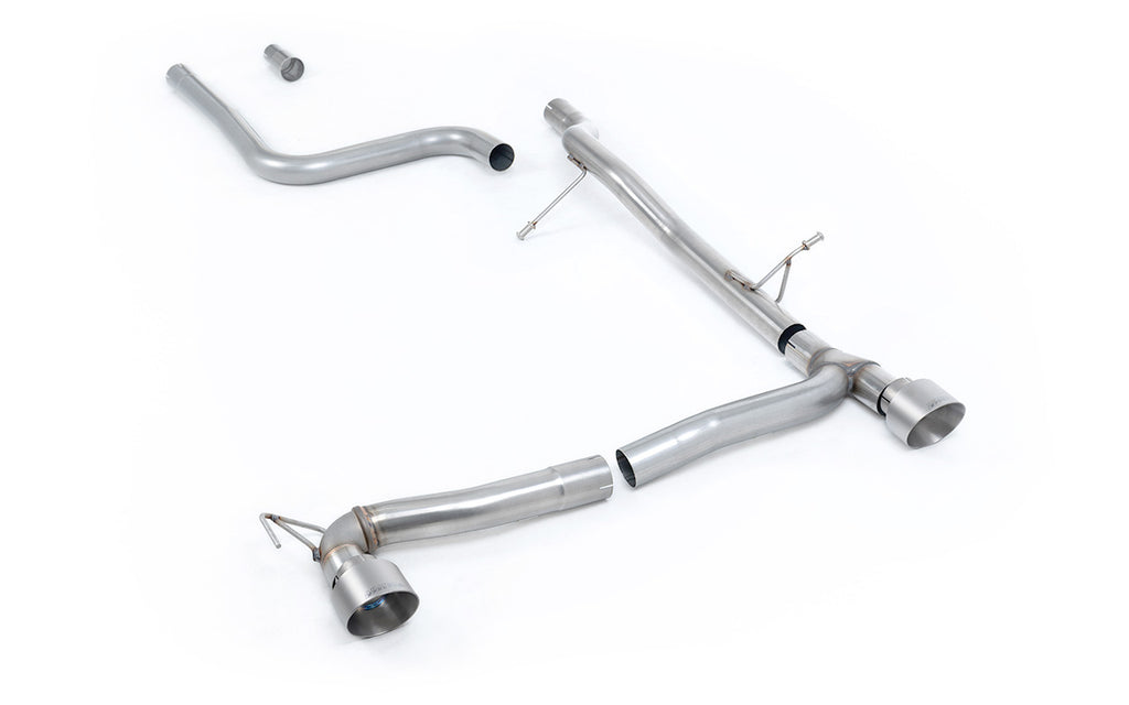 Milltek OPF/GPF-Back — Ford Fiesta Mk8 1.0T EcoBoost ST-Line 3- i 5-drzwiowy (100 i 125 KM tylko wersje z OPF/GPF) - Maxton dwa wyjścia zestawy — SSXFD385