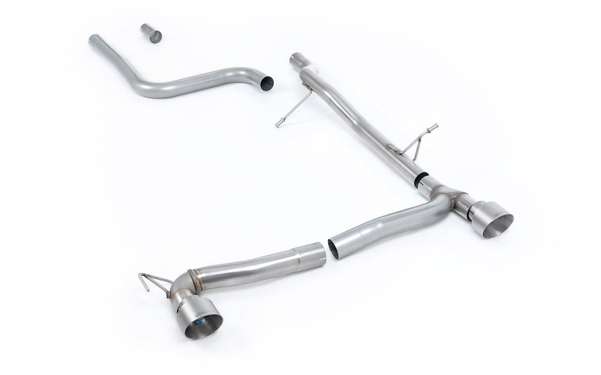 Milltek OPF/GPF-Back — Ford Fiesta Mk8 1.0T EcoBoost ST-Line 3- i 5-drzwiowy (100 i 125 KM tylko wersje z OPF/GPF) - Maxton dwa wyjścia zestawy — SSXFD385