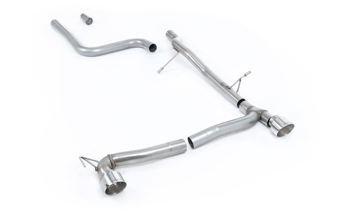 Milltek OPF/GPF-Back — Ford Fiesta Mk8 1.0T EcoBoost ST-Line 3- i 5-drzwiowy (100 i 125 KM tylko wersje z OPF/GPF) - Maxton dwa wyjścia zestawy — SSXFD383