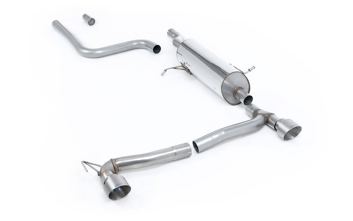 Milltek OPF/GPF-Back — Ford Fiesta Mk8 1.0T EcoBoost ST-Line 3- i 5-drzwiowy (100 i 125 KM tylko wersje z OPF/GPF) - Maxton dwa wyjścia zestawy — SSXFD389
