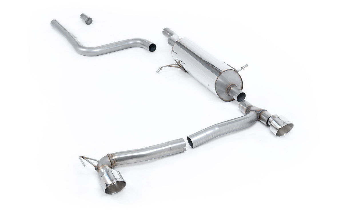 Milltek OPF/GPF-Back — Ford Fiesta Mk8 1.0T EcoBoost ST-Line 3- i 5-drzwiowy (100 i 125 KM tylko wersje z OPF/GPF) - Maxton dwa wyjścia zestawy — SSXFD387