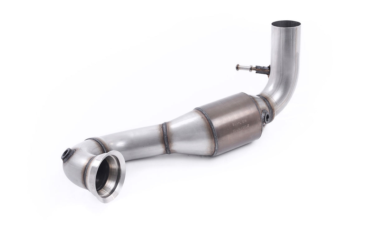 Milltek downpipe ze sportowym katalizatorem do układu Milltek — Mercedes-AMG Klasa A A45 AMG 2.0 Turbo (W176) — SSXMZ116