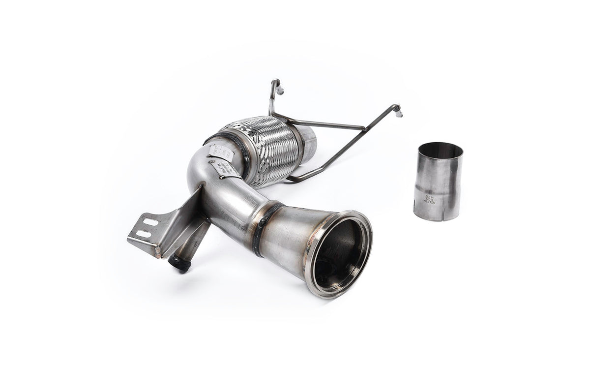 Milltek downpipe bez katalizatora do układu fabrycznego — MINI Mk3 (F56) Mini Cooper S 2.0 Turbo (wersje brytyjskie i europejskie i przed liftingiem LCI tylko) — SSXM426