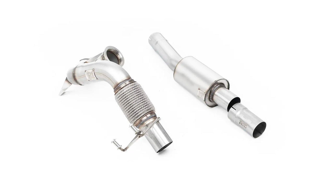 Milltek downpipe bez katalizatora — Volkswagen Polo GTI 2.0 TSI (AW - 5-drzwiowy) - wersje bez GPF/OPF — SSXVW565