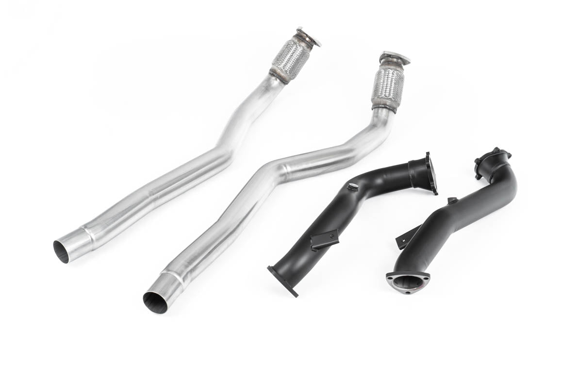 Milltek SSXAU555 — Milltek downpipe bez katalizatorów — Audi RS6 C7 4.0 TFSI biturbo quattro w tym Performance Edition