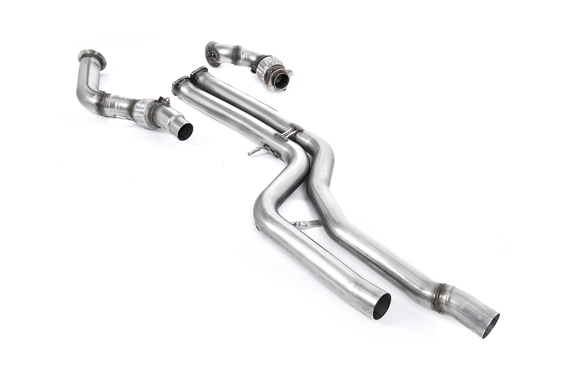 Milltek SSXBM1031 — Milltek downpipe bez katalizatora do układu Milltek — BMW Seria 3 F80 M3 & M3 Competition Sedan (Non tylko wersje z OPF/GPF)