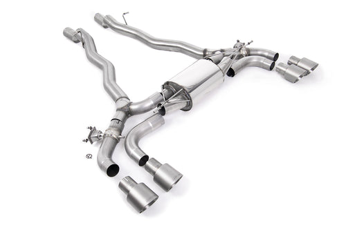 Milltek SSXBM1176 — Milltek Axle-Back — BMW Seria 5 M5 & M5 Competition 4.4l dwie Turbo F90 (Non OPF/GPF samochody)