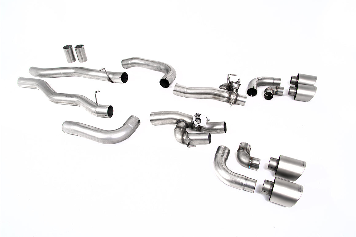 Milltek SSXBM1187 — Milltek OPF/GPF-Back — BMW Seria 8 M8 & M8 Competition 4.4l V8 dwie Turbo F91 & F92 Coupe & Cabrio (OPF/GPF Equipped samochody tylko)