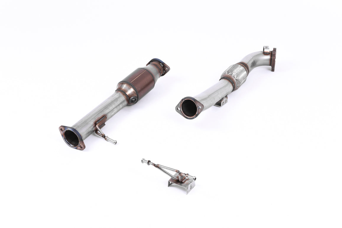 Milltek downpipe ze sportowym katalizatorem do układu Milltek — Ford Focus MK2 RS 2.5T 305 KM — SSXFD082