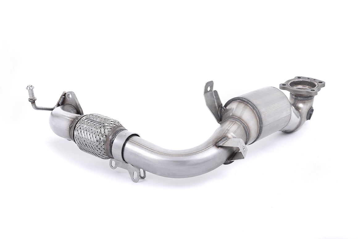 Milltek downpipe ze sportowym katalizatorem do układu fabrycznego — Ford Fiesta Mk7/Mk7.5 1.0T EcoBoost (100/125/140 KM) — SSXFD102