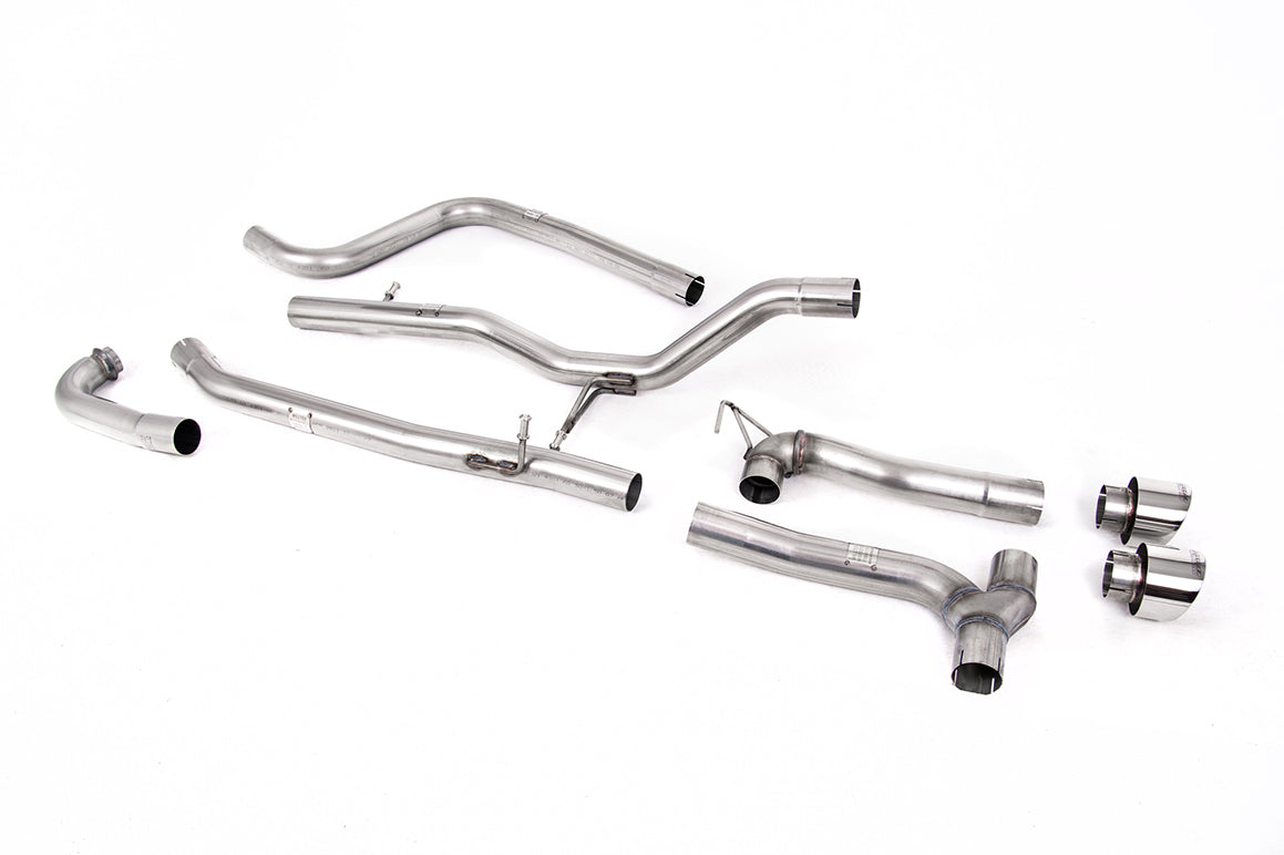 Milltek Cat-Back — Ford Fiesta MK8 1.0T EcoBoost ST-Line 3- i 5-drzwiowy (bez tylko wersje z OPF/GPF) - dwa wyjścia Maxton zestawy — SSXFD371