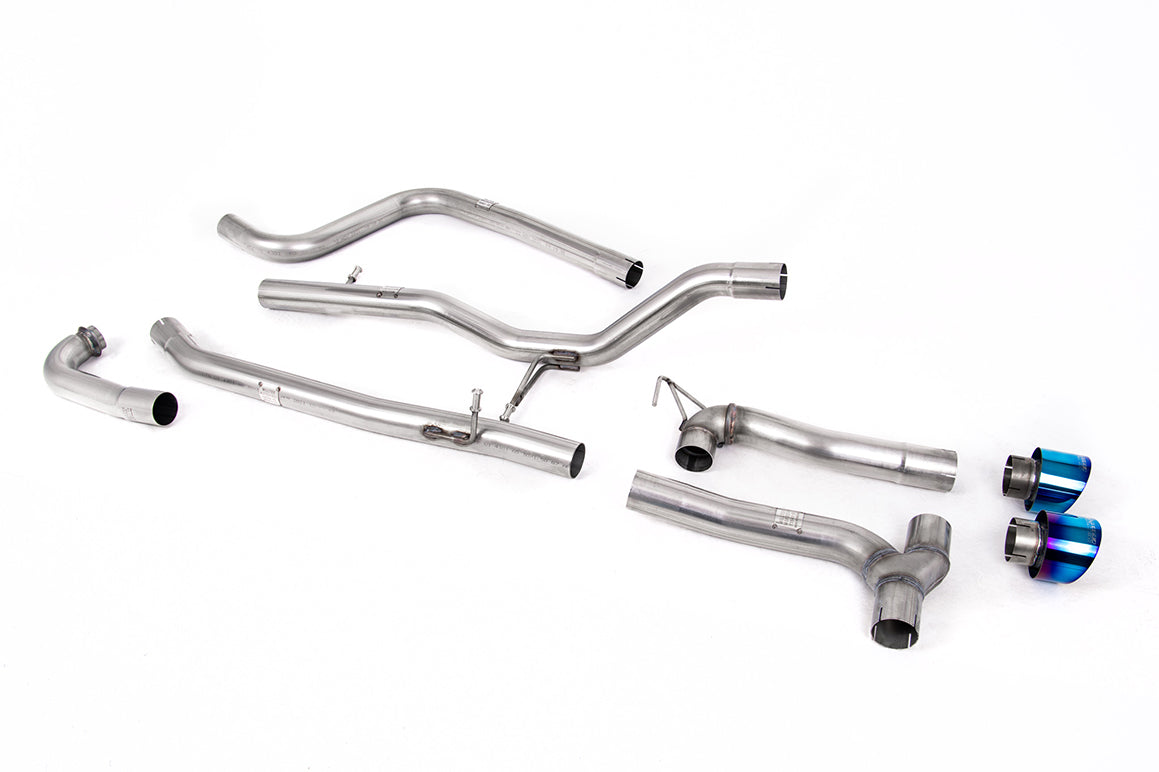 Milltek Cat-Back — Ford Fiesta MK8 1.0T EcoBoost ST-Line 3- i 5-drzwiowy (bez tylko wersje z OPF/GPF) - dwa wyjścia Maxton zestawy — SSXFD374