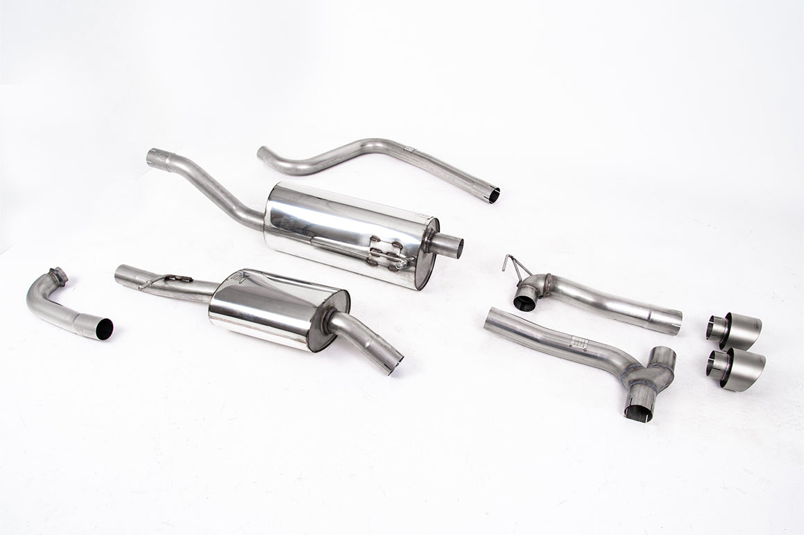 Milltek Cat-Back — Ford Fiesta MK8 1.0T EcoBoost ST-Line 3- i 5-drzwiowy (bez tylko wersje z OPF/GPF) - dwa wyjścia Maxton zestawy — SSXFD377