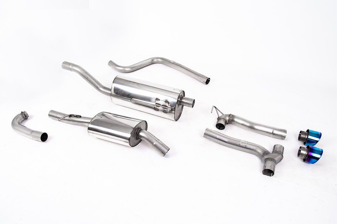Milltek Cat-Back — Ford Fiesta MK8 1.0T EcoBoost ST-Line 3- i 5-drzwiowy (bez tylko wersje z OPF/GPF) - dwa wyjścia Maxton zestawy — SSXFD378