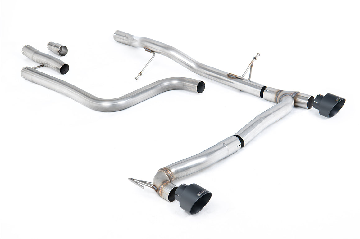 Milltek OPF/GPF-Back — Ford Fiesta Mk8 1.0T EcoBoost ST-Line 3- i 5-drzwiowy (155 KM Hybrid tylko wersje z OPF/GPF) - Maxton Designs dwa wyjścia zestawy — SSXFD406