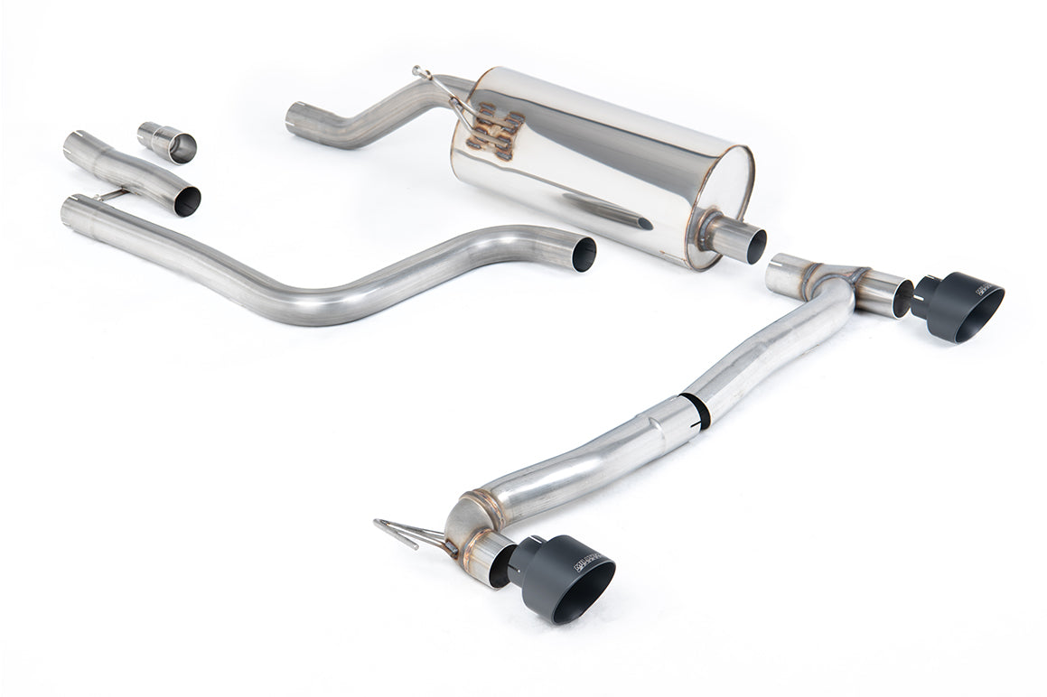 Milltek OPF/GPF-Back — Ford Fiesta Mk8 1.0T EcoBoost ST-Line 3- i 5-drzwiowy (155 KM Hybrid tylko wersje z OPF/GPF) - Maxton Designs dwa wyjścia zestawy — SSXFD411