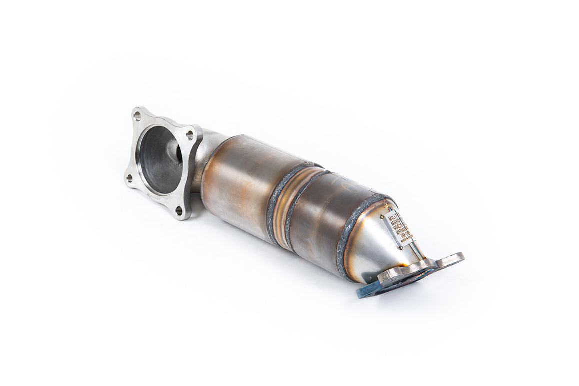 Milltek downpipe z odlewaną sekcją i katalizatorem HJS — Honda Civic Type R FK8 2.0 i-VTEC (wersje z OPF/GPF i bez OPF/GPF) — SSXHO291