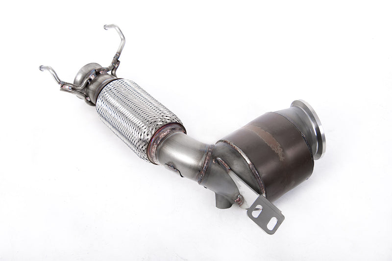 Milltek downpipe HJS Tuning ECE — MINI Mk3 (F55) Mini Cooper S 2.0 Turbo - 5-drzwiowy hatchback (wersje brytyjskie i europejskie) - LCI z GPF/OPF tylko