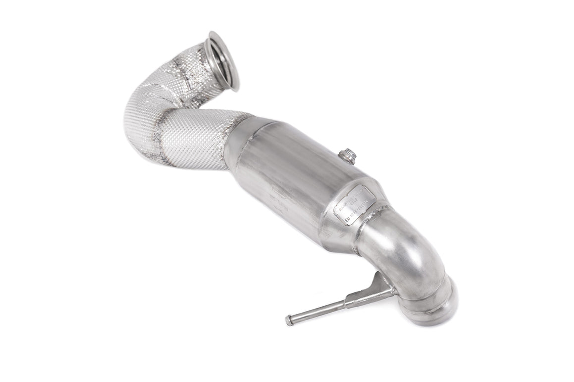 Milltek downpipe HJS Tuning ECE — Mercedes-AMG Klasa A A45 AMG 2.0 Turbo (W176) — SSXMZ137