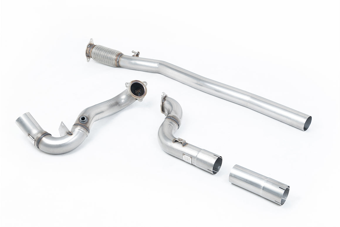 Milltek downpipe bez katalizatora — Mercedes-AMG Klasa A A35 AMG 2.0 Turbo (W177 hatchback tylko OPF/GPF wersje) — SSXMZ150