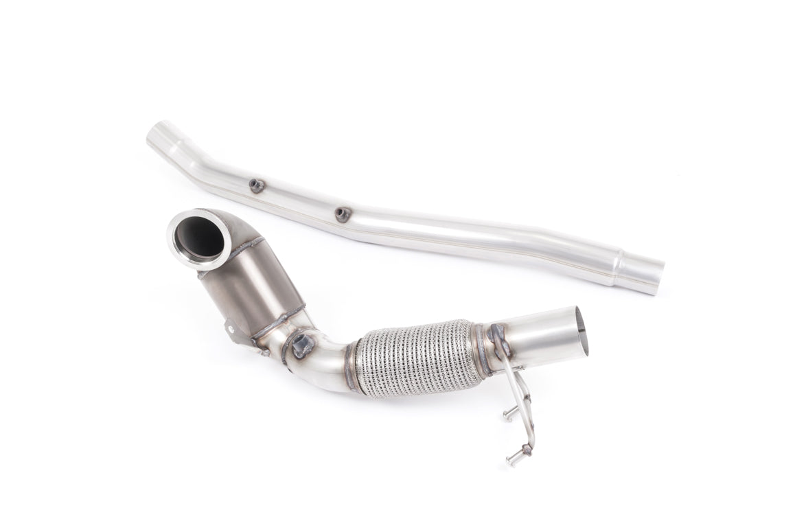 Milltek SSXVW513 — Milltek downpipe ze sportowym katalizatorem — Audi S3 2.0 TFSI quattro 3-drzwiowy 8V.2 (GPF Equipped wersje tylko)