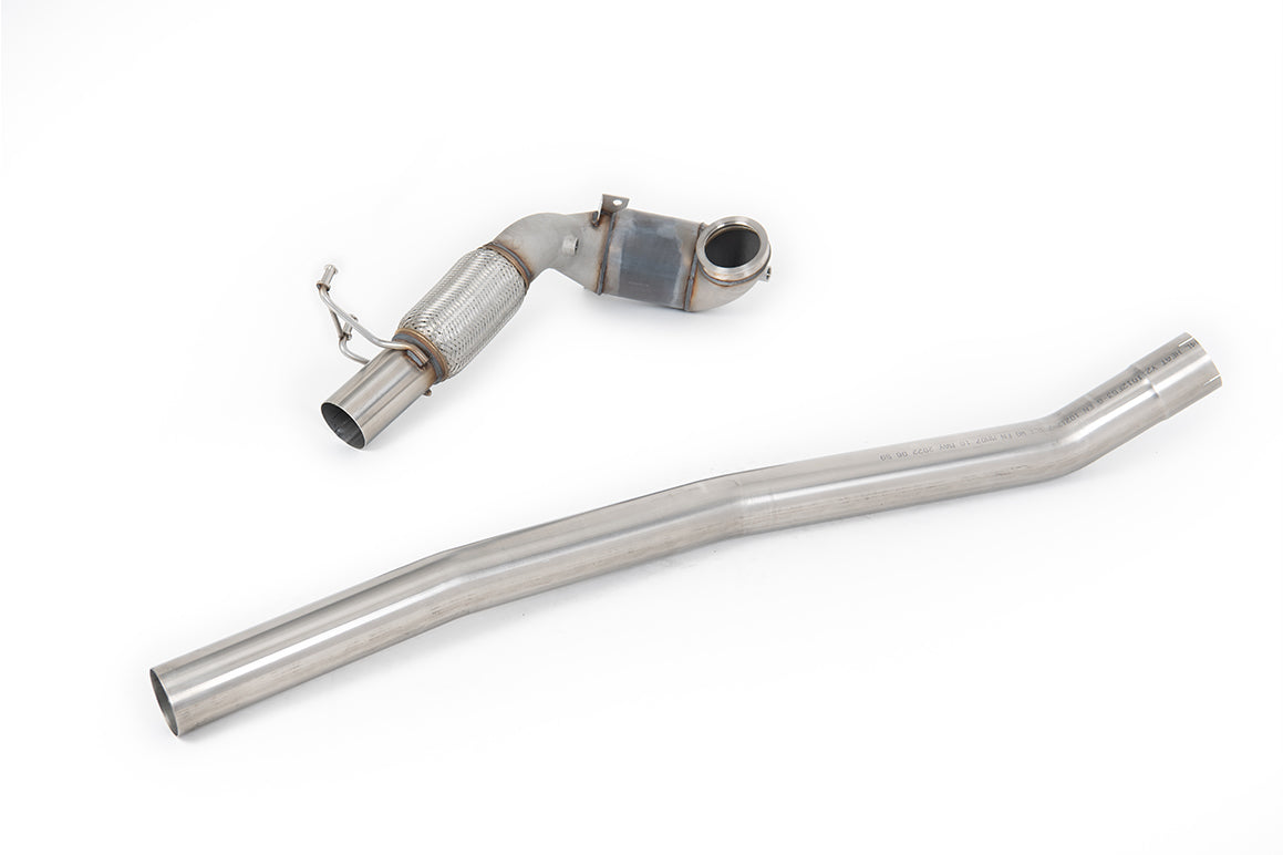 Milltek downpipe ze sportowym katalizatorem — Volkswagen Golf MK7 R 2.0 TSI 300 KM (80 mm układ Race Options) — SSXVW711