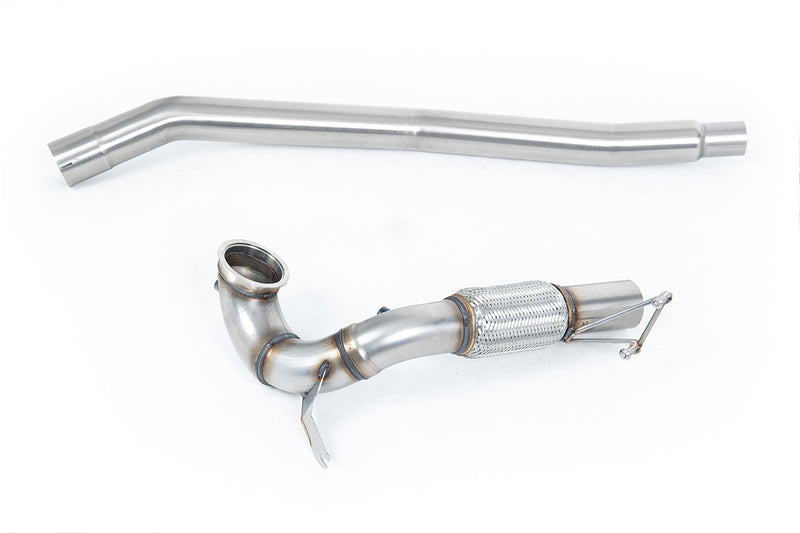 Milltek downpipe bez katalizatora — Volkswagen Golf Mk7.5 R 2.0 TSI 310 KM (wersje bez GPF) - 80 mm Race układy