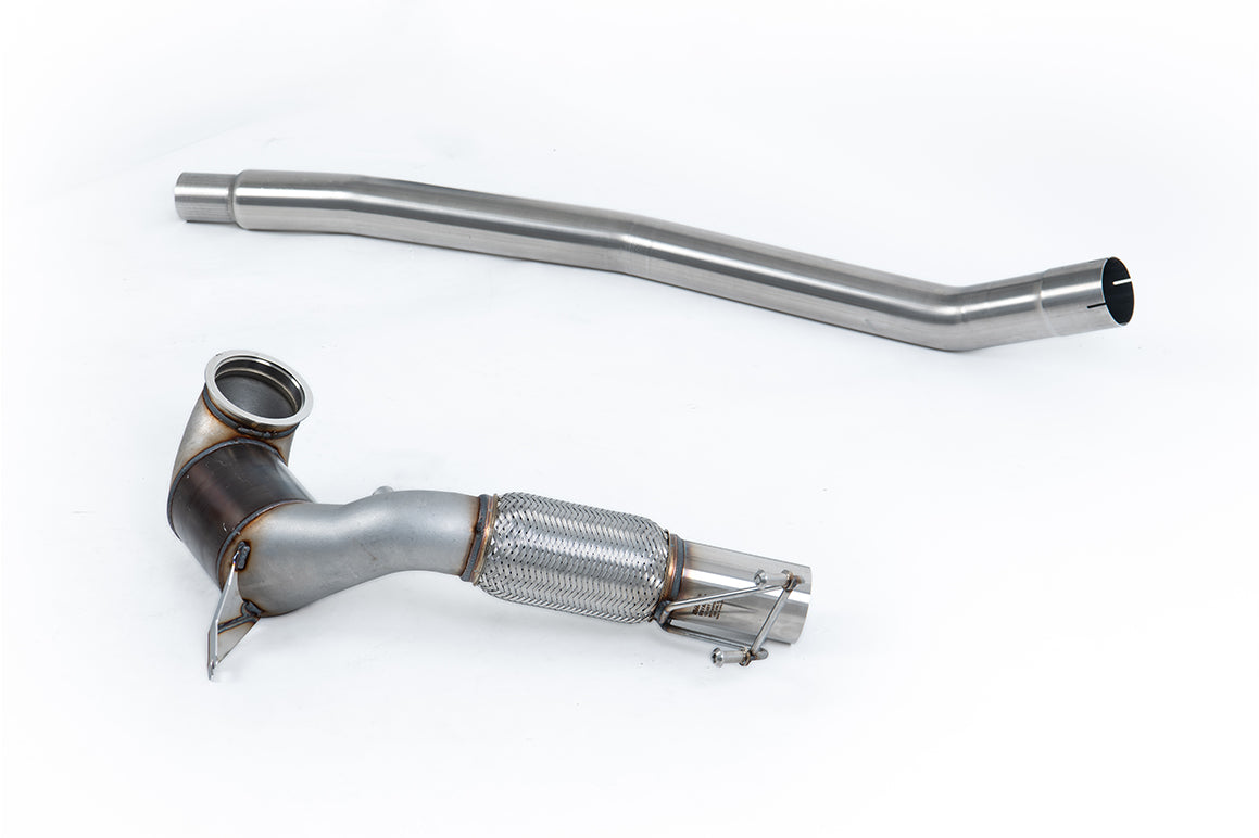 Milltek downpipe ze sportowym katalizatorem — Volkswagen Arteon 2.0TSI 280 KM 4Motion (rynek północnoamerykański bez przepustnic / skierowane w dół końcówki) — SSXVW730