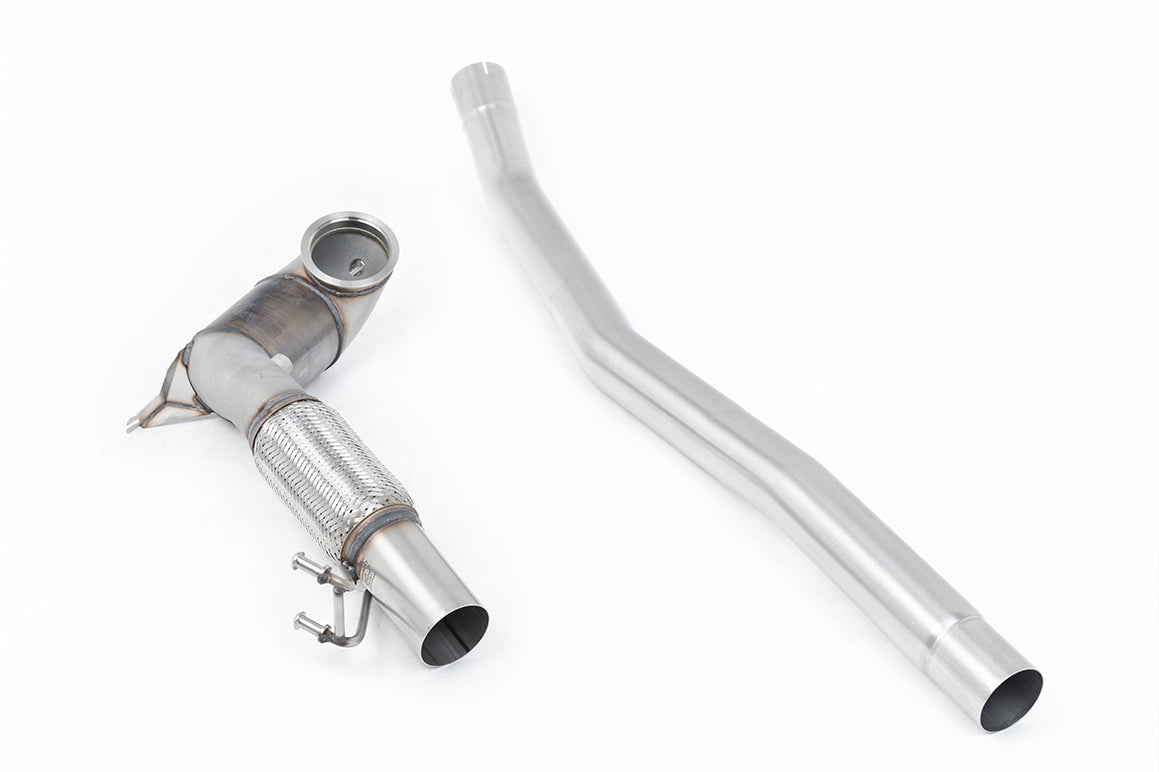 Milltek downpipe ze sportowym katalizatorem — Volkswagen Arteon 2.0TSI 280 KM 4Motion (rynek północnoamerykański bez przepustnic / skierowane w dół końcówki) — SSXVW731