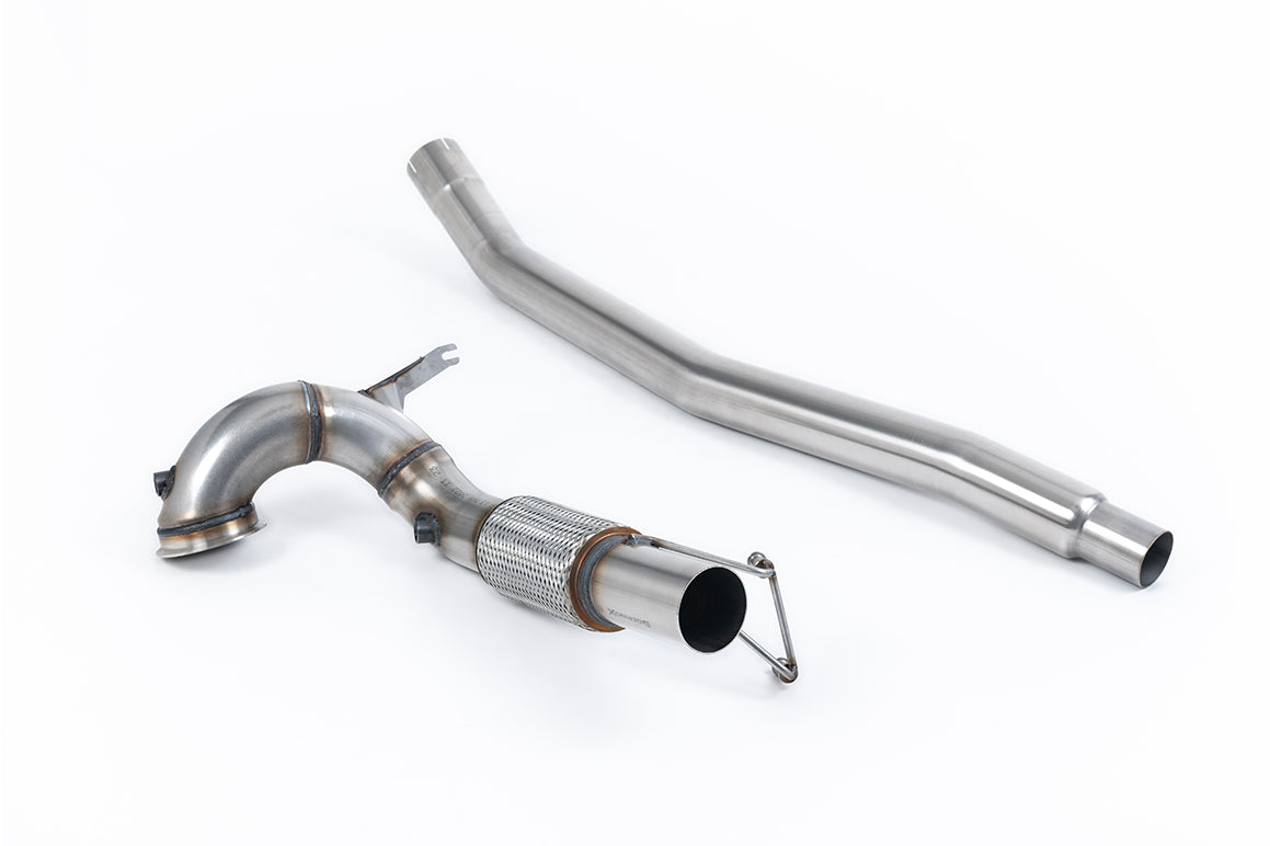 Milltek downpipe ze sportowym katalizatorem — Volkswagen Arteon 2.0TSI 280 KM 4Motion (rynek północnoamerykański bez przepustnic / skierowane w dół końcówki) — SSXVW732