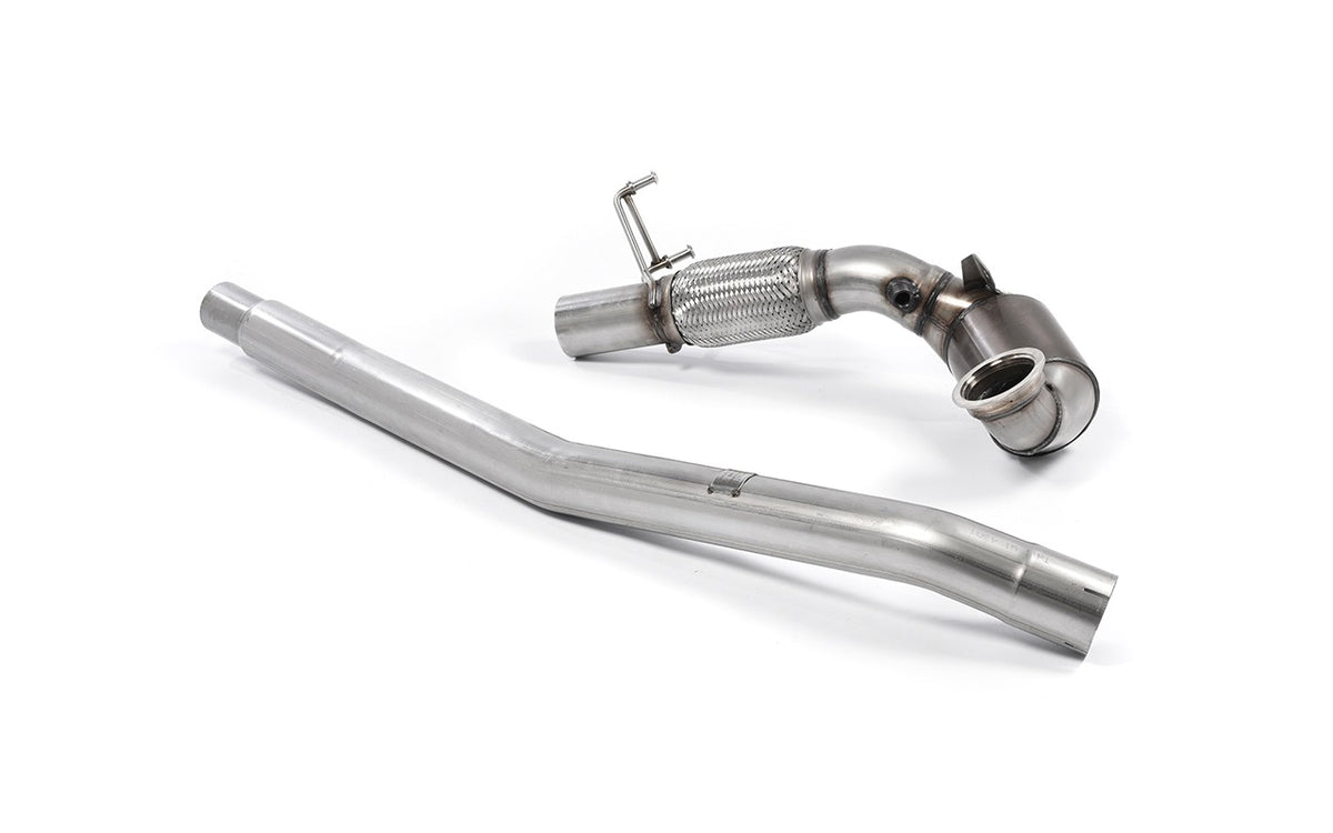 Milltek downpipe ze sportowym katalizatorem do układu fabrycznego — Seat Leon Cupra 280 i 290 2.0 TSI (bez OPF/GPF wersje) — SSXVW396