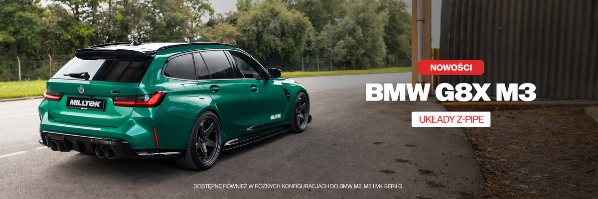BMW M3 G80 i G81 — układy Milltek Z-Pipe — nowości