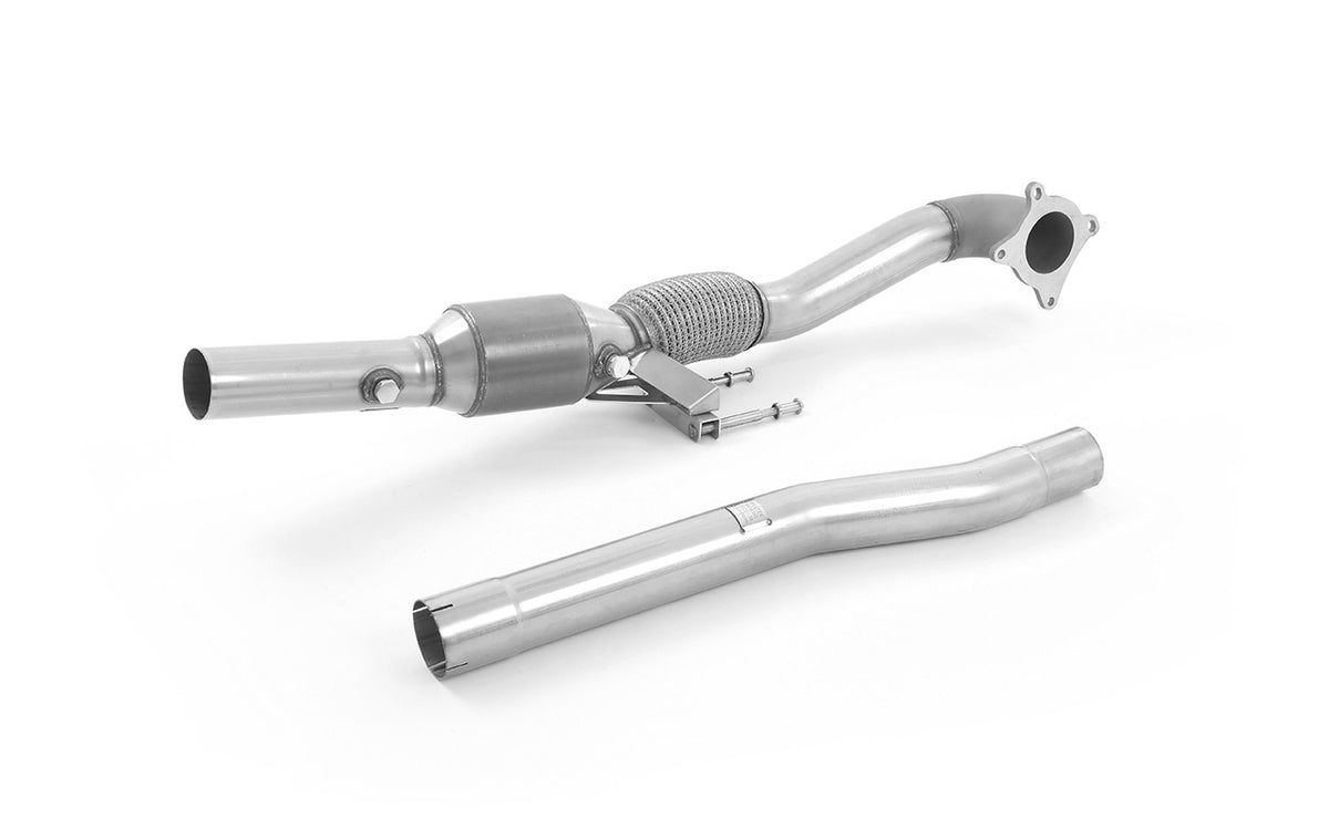 Milltek SSXAU200 — Large Bore Downpipe with HJS Hi-Flow Sports Catalyst (For Milltek Cat-Back) (Audi/Seat/Skoda/VW)