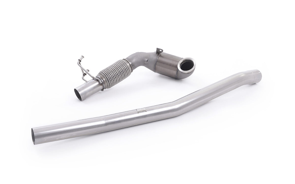 Milltek SSXAU381 — Large Bore Downpipe with Hi-Flow Sports Catalyst (For Milltek Cat-Back) (Audi/VW)