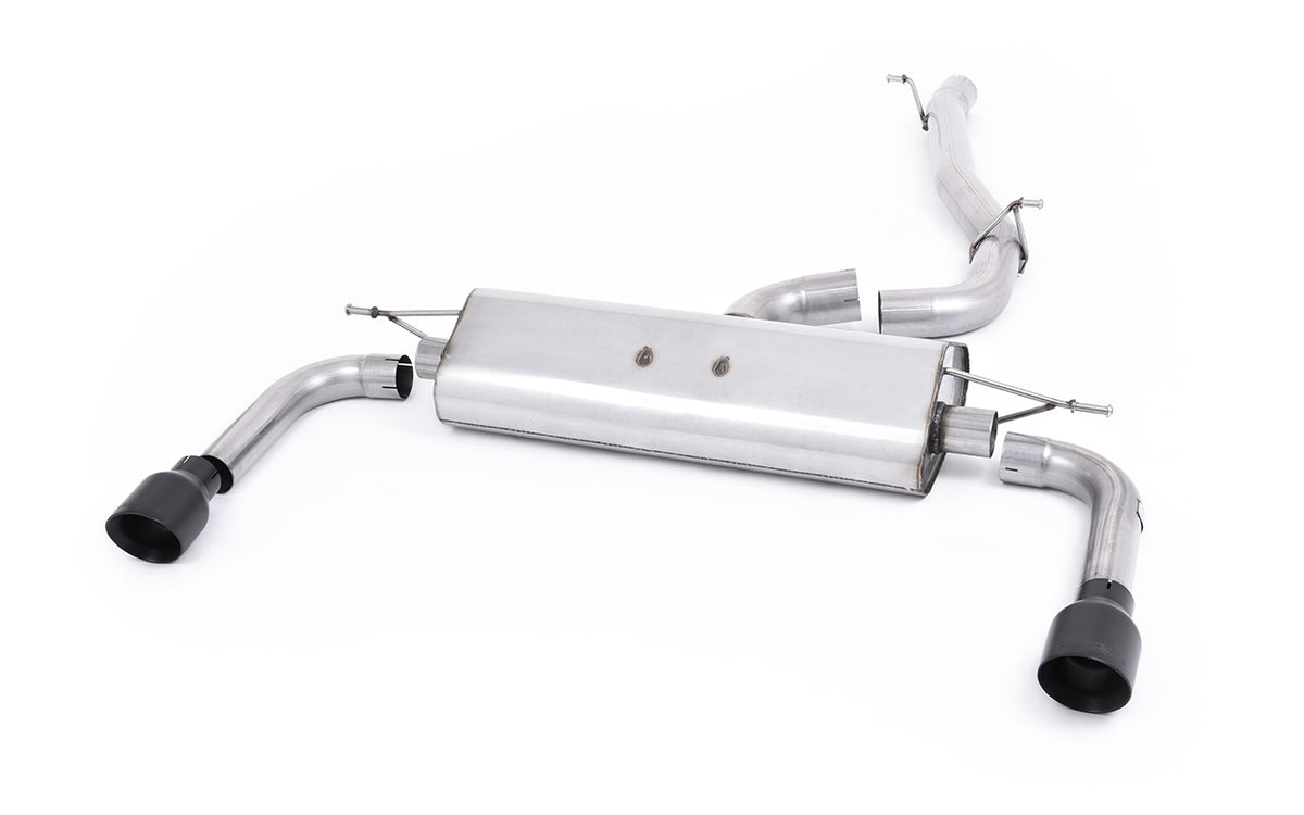 Milltek SSXAU481 — Audi A3 2.0 TFSI 8V (US only) - Non-Resonated (Louder) Cat-Back Exhaust System with Cerakote Black Trims