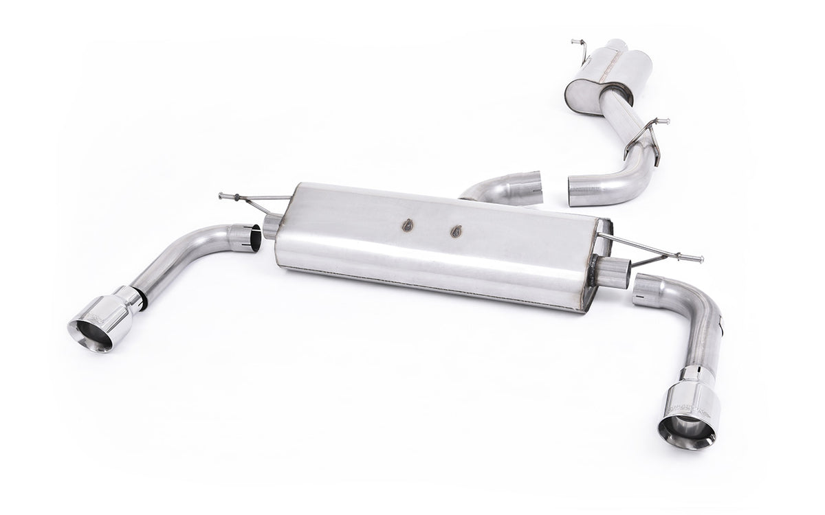Milltek SSXAU485 — Audi A3 2.0 TFSI 8V (US only) - Resonated (Quieter) Cat-Back Exhaust System with Polished Trims