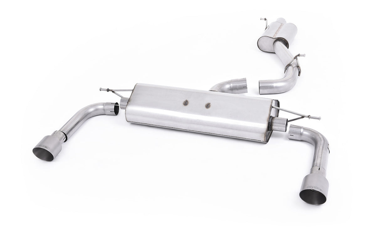 Milltek SSXAU486 — Audi A3 2.0 TFSI 8V (US only) - Resonated (Quieter) Cat-Back Exhaust System with Titanium Tips
