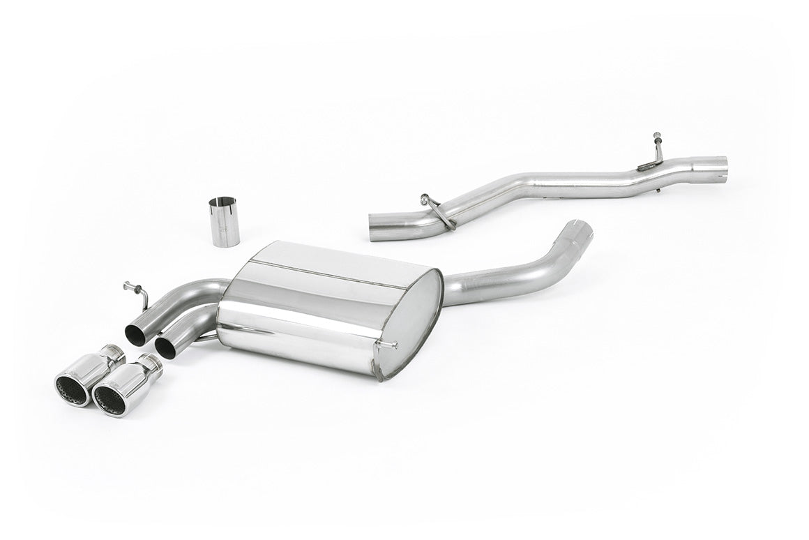 Milltek SSXAU504 — Audi A3 3.2 V6 Quattro - Non-Resonated (Louder) Cat-Back Exhaust System with Polished Trims