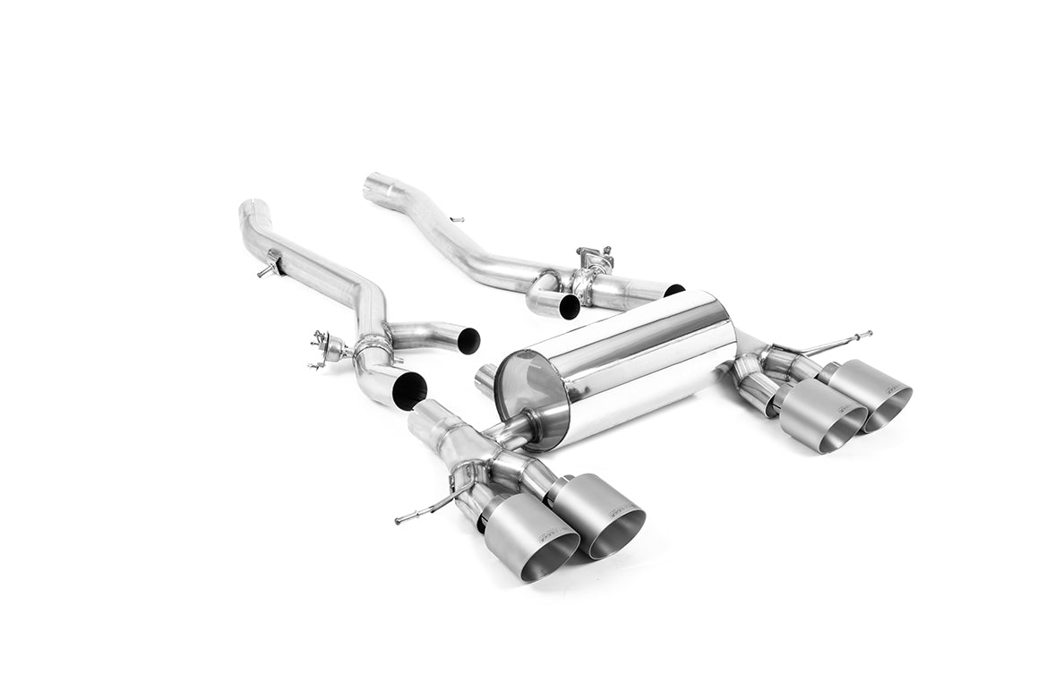 Milltek Axle-Back — BMW M2 G87 z OPF/GPF — GT-115 — tytan szczotkowany