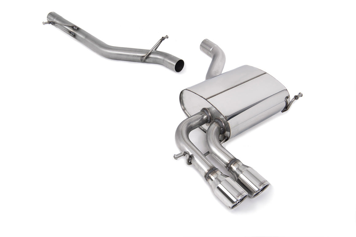 Milltek SSXVW046 — Audi A3 2.0T FSI Quattro - Non-Resonated (Louder) Cat-Back Exhaust System with Polished Trims