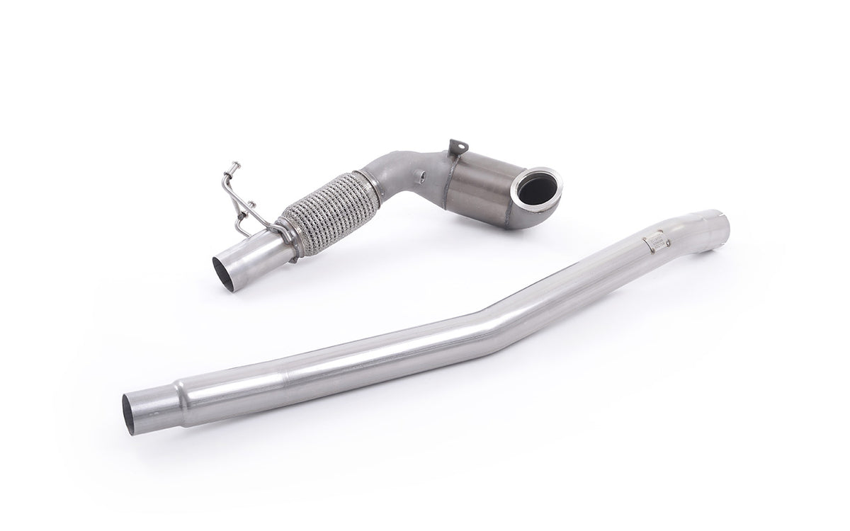 Milltek SSXVW349 — Large Bore Downpipe with Hi-Flow Sports Catalyst - For OE Cat-Back (Audi/Seat/VW)