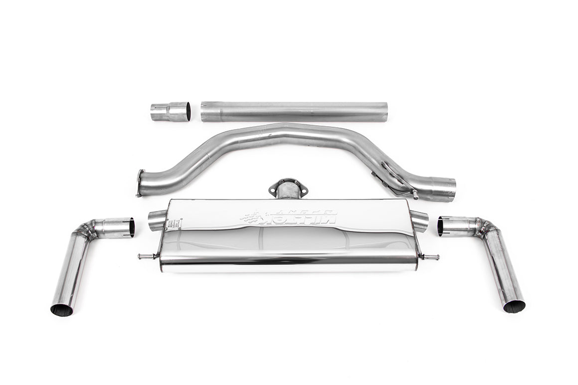 Milltek OPF/GPF-Back 80 mm — Volkswagen Golf GTI Mk8 / Mk8.5 — GT-115 — Cerakote Black