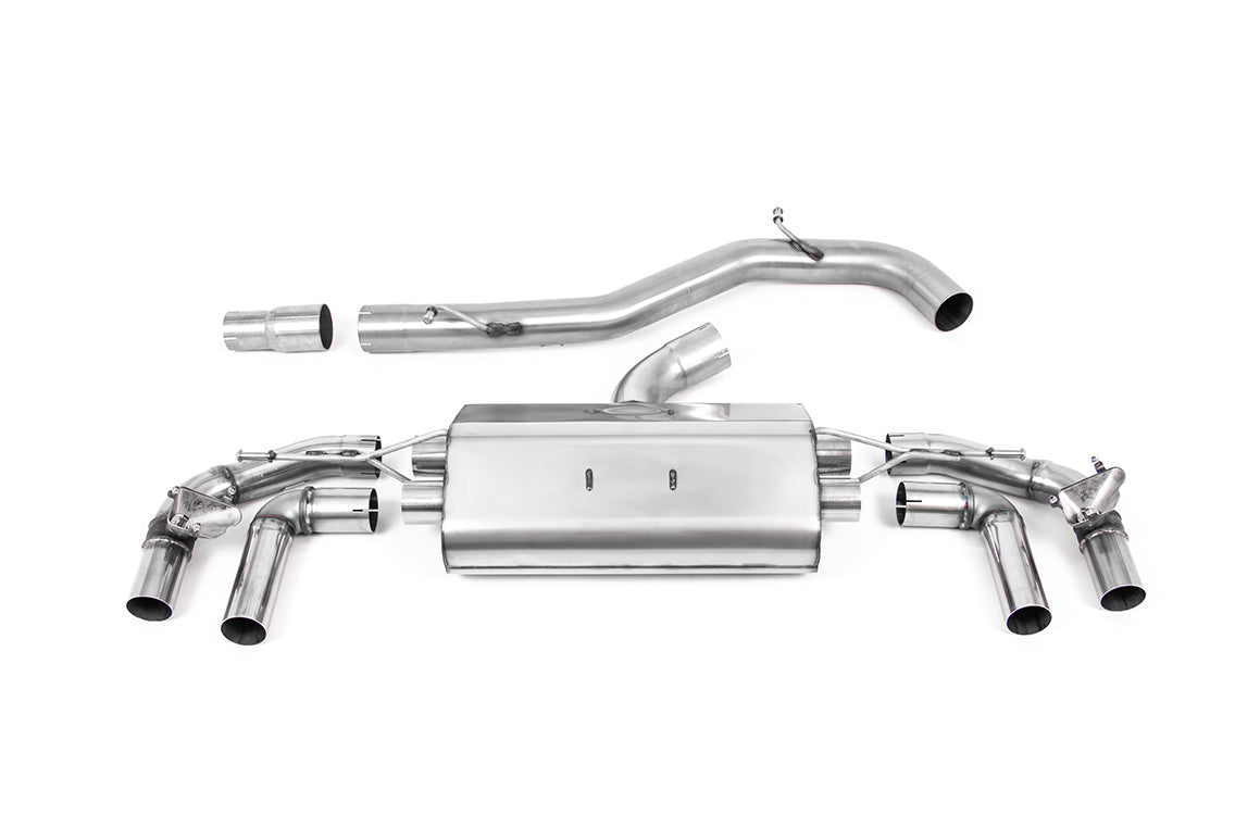 Milltek OPF-Back 80 mm Non-Resonated — Volkswagen Golf R Mk8 / Mk8.5 — GT-115 — polerowane
