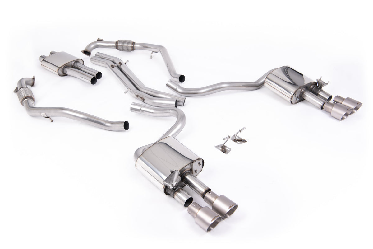 Milltek SSXAU1122 — Milltek Cat-Back — Audi S5 3.0 V6 Turbo Coupe tylko B9 (LCI NON GPF tylko - wersje ze sportowym mechanizmem różnicowym tylko & z Brace Bars) - Left Hand Drive samochody tylko