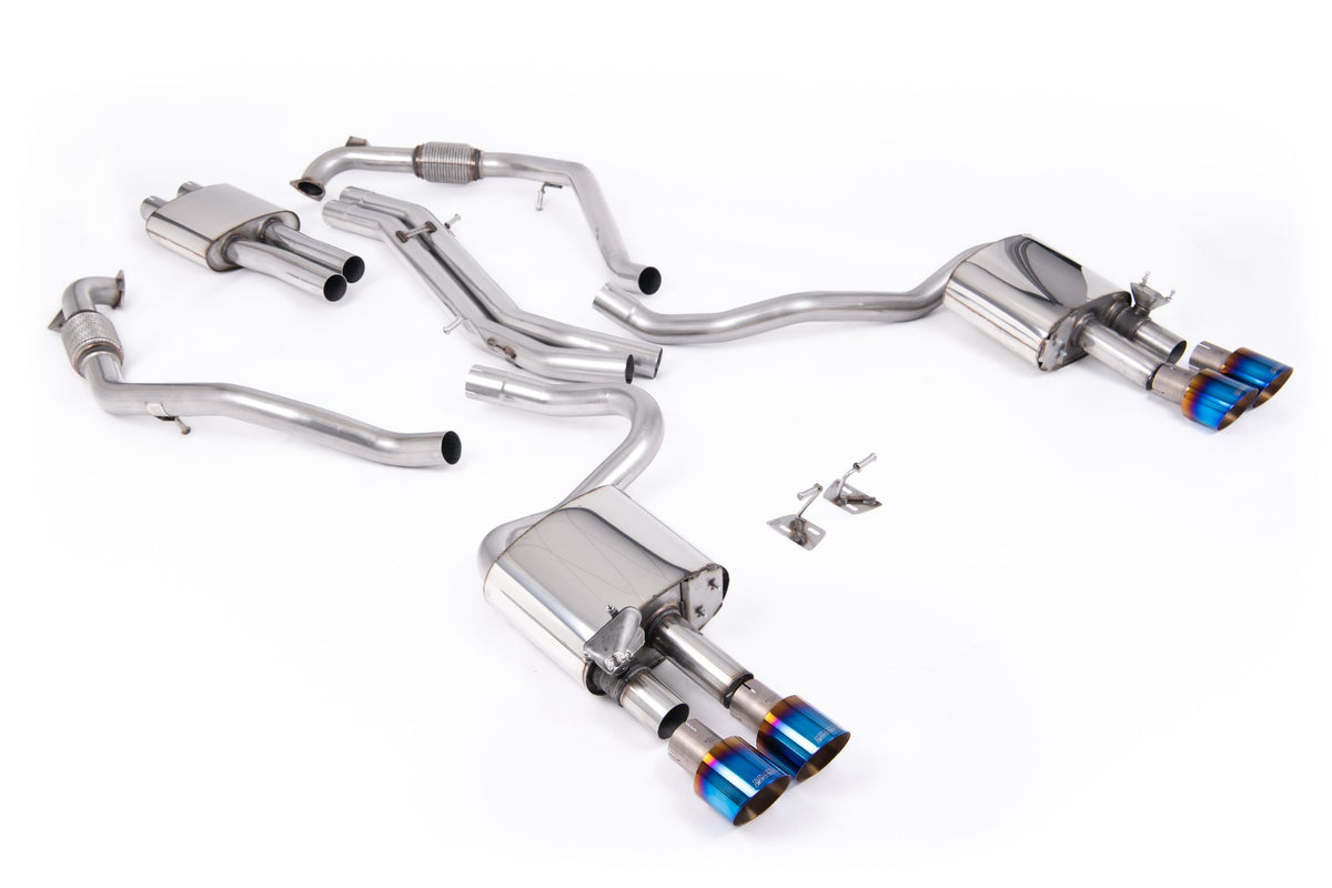 Milltek SSXAU1123 — Milltek Cat-Back — Audi S5 3.0 V6 Turbo Coupe tylko B9 (LCI NON GPF tylko - wersje ze sportowym mechanizmem różnicowym tylko & z Brace Bars) - Left Hand Drive samochody tylko