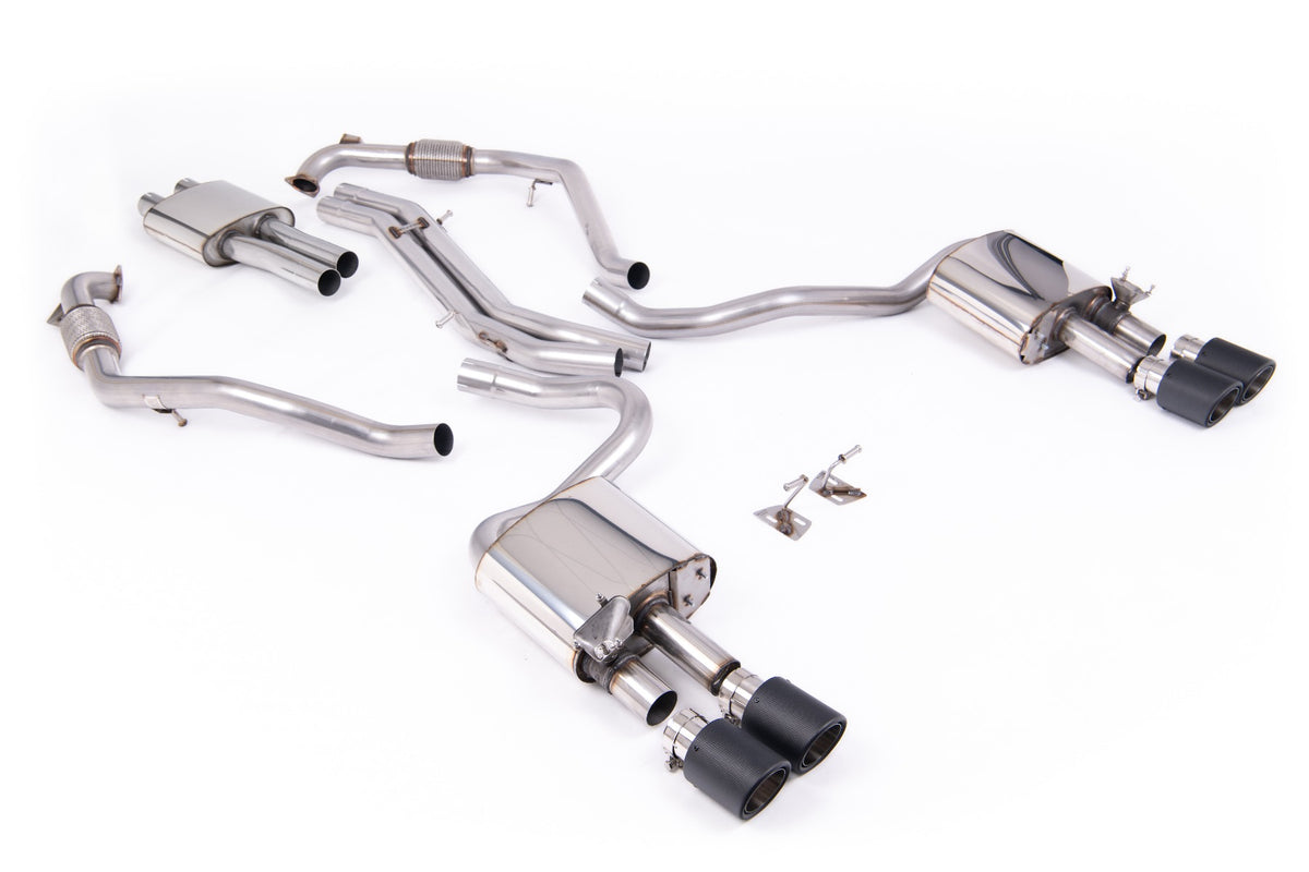Milltek SSXAU1124 — Milltek Cat-Back — Audi S5 3.0 V6 Turbo Coupe tylko B9 (LCI NON GPF tylko - wersje ze sportowym mechanizmem różnicowym tylko & z Brace Bars) - Left Hand Drive samochody tylko