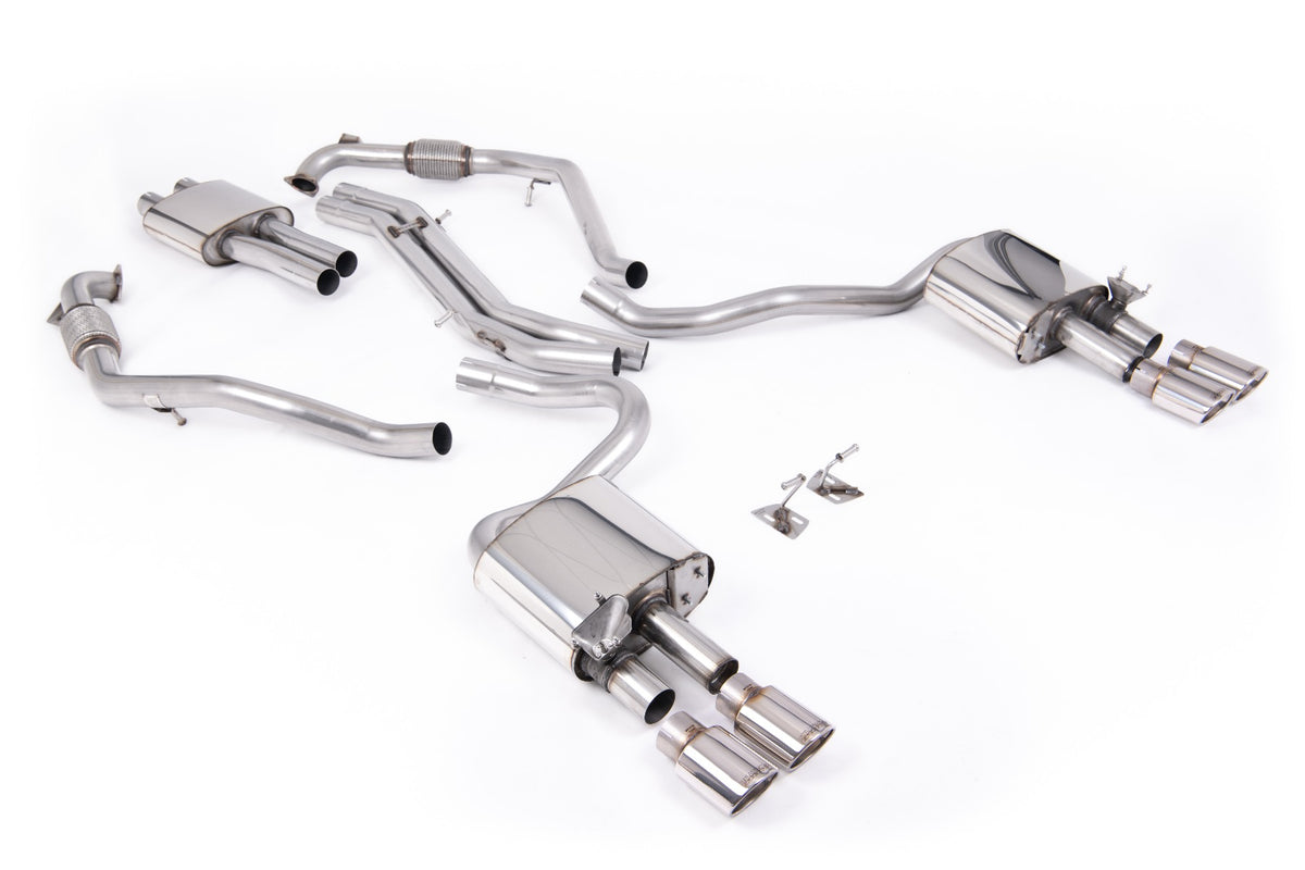 Milltek SSXAU1125 — Milltek Cat-Back — Audi S5 3.0 V6 Turbo Coupe tylko B9 (LCI NON GPF tylko - wersje ze sportowym mechanizmem różnicowym tylko & z Brace Bars) - Left Hand Drive samochody tylko